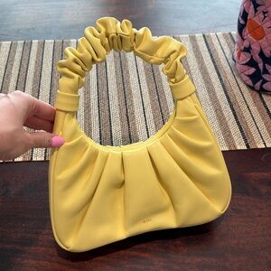 JW PEI Yellow Ruched Shoulder Bag